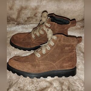 Sorel Kids Brown Suede Lace-Up Boots